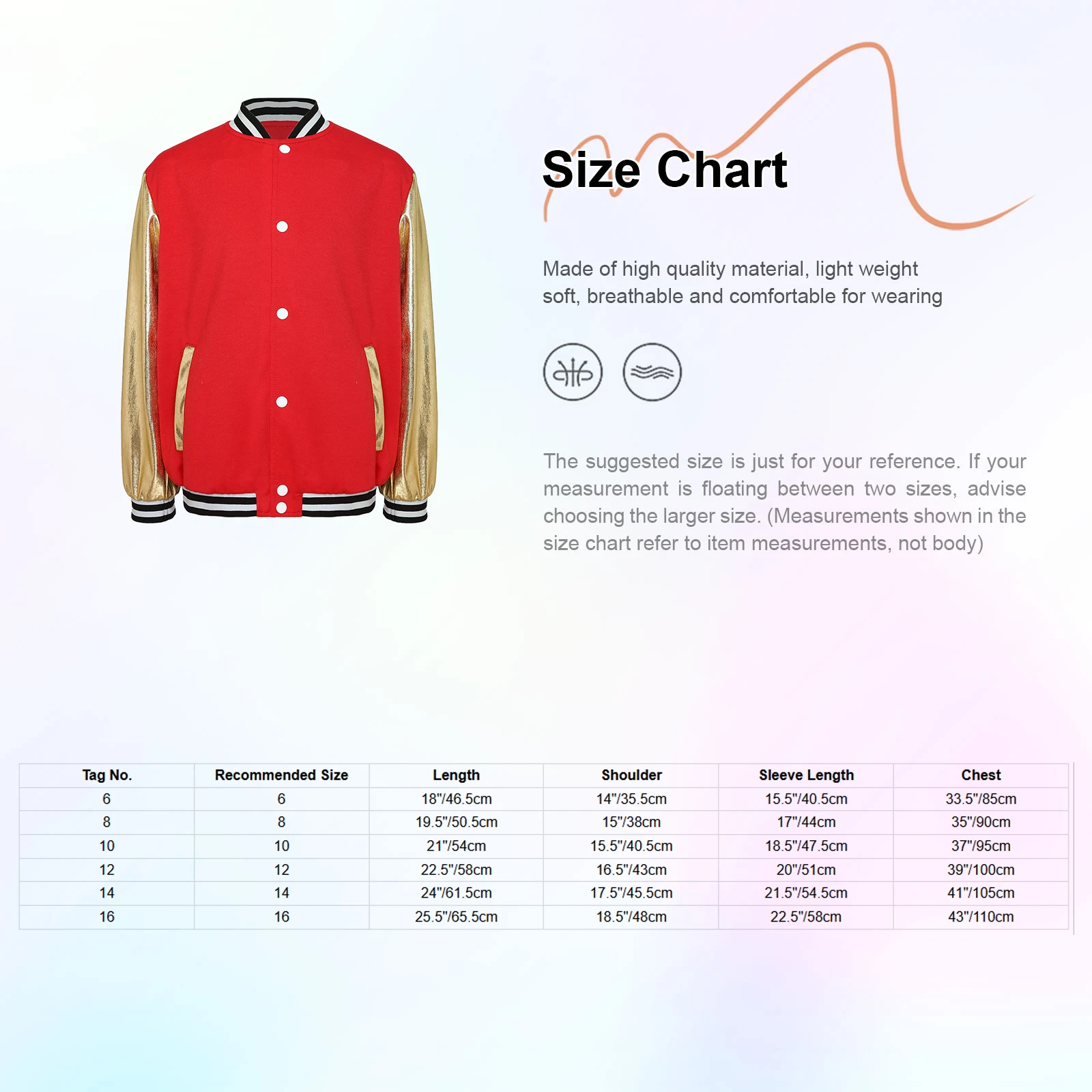 Kid Boys Girls Street Modern Dance Baseball Jacket Metallic Long Sleeve Bomber Jacket Performance Outerwear for Dance Stage Show view 5