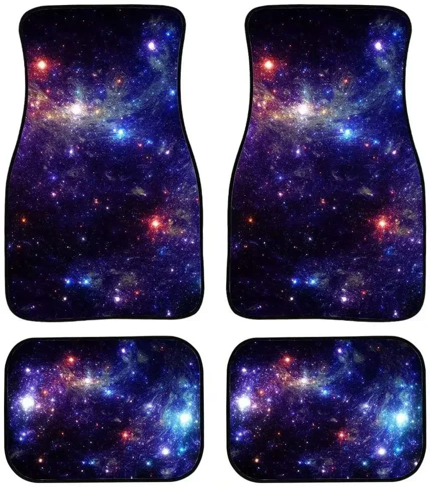 

Universe Galaxy, 4 шт., полностью обнимающиеся резиновые коврики для автомобиля, внедорожника, фургона, грузовика, набор сверхмощных ковров, толстые, без запаха и A