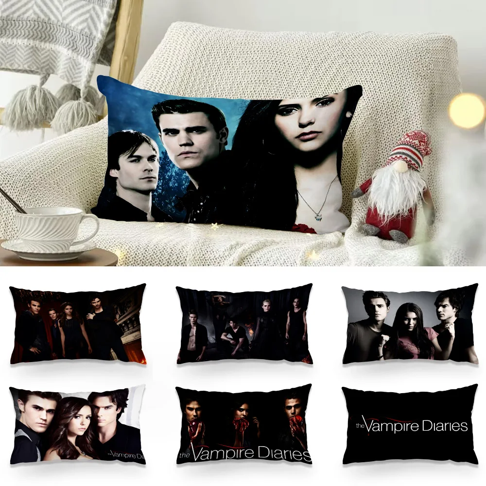 The V-Vampires Double-sided Printing Rectangle Pillow Case Bedside Pillowcase Sofa Cushion D-Diaries Cover Room Home Decoration