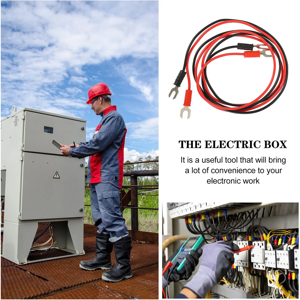 

4Pcs Phonograph Turntable Ground Wire Copper Test Leads PVC Connection Buzzing Hum Circuit Cable