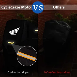 Capa impermeável da motocicleta, Protetor UV Scooter ao ar livre, Poeira e Chuva Capa, Honda CBR 125R, 954, 600, F4i, 650F, 650R, 1100XX, 1000F 12 principais vendas capa de chuva honda - №5
