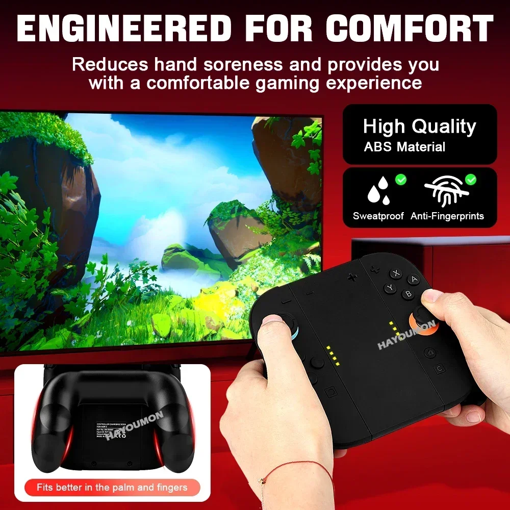 for NS2 Gaming Accessories For Switch 2 Charger Grip Bracket for NS2 Joystick Controller Grip Handle Portable Charging Station - view 3