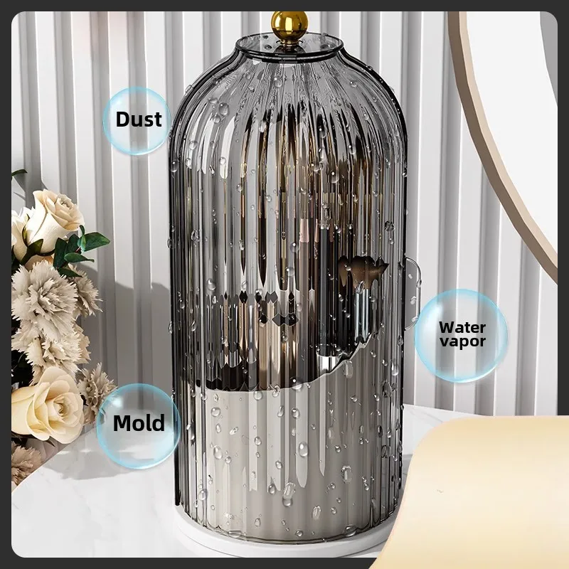 G Cosmetics Storage Box Rotating Makeup Brush Storage Cartridge Lipstick Eyeshadow Dresser Desktop Eyebrow Pencil Brush Storage