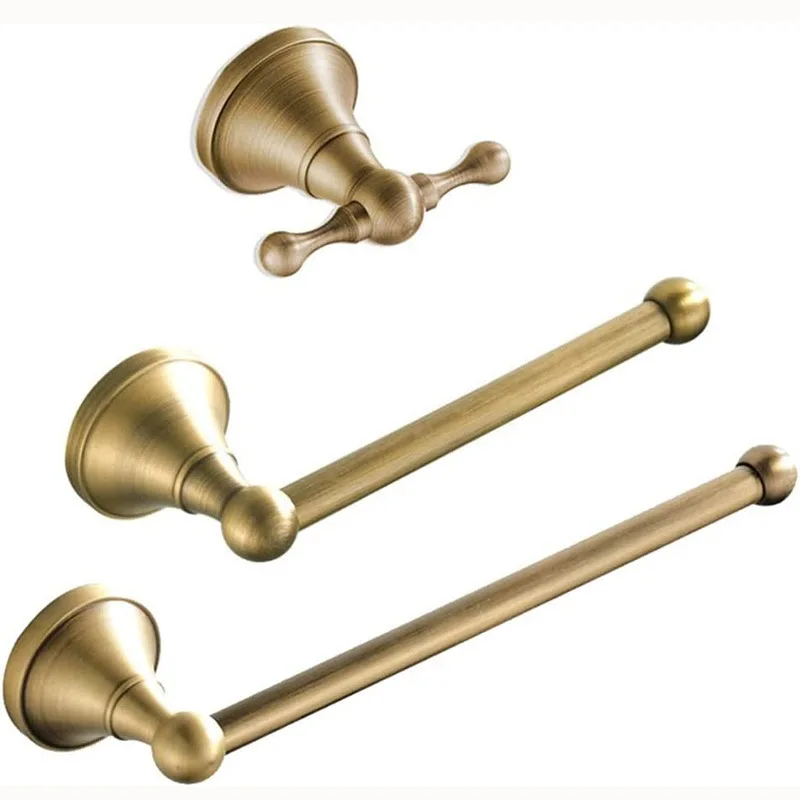 

Аксессуары для ванной комнаты: настенный держатель для туалетной бумаги, кольцо для полотенец, крючок для халатов и одежды, фурнитура для ванной из античной латуни