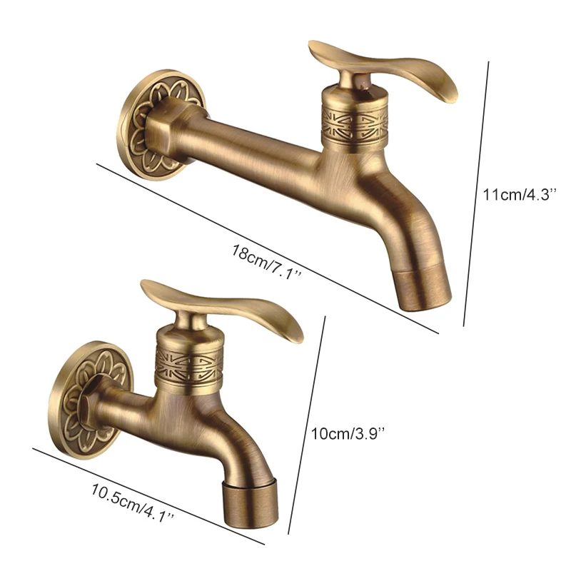 Picture 3: Garden Faucets Antique Bronze Terrace Wash Machine Dual Use Faucet Mop Pool Tap Crane EL7772-1