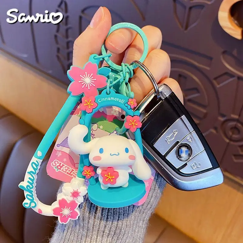 New to Swing Sanrio Cinnamoroll Babycinnamoroll Clow M Doll Keychain Female Cute Schoolbag Ornaments Cartoon