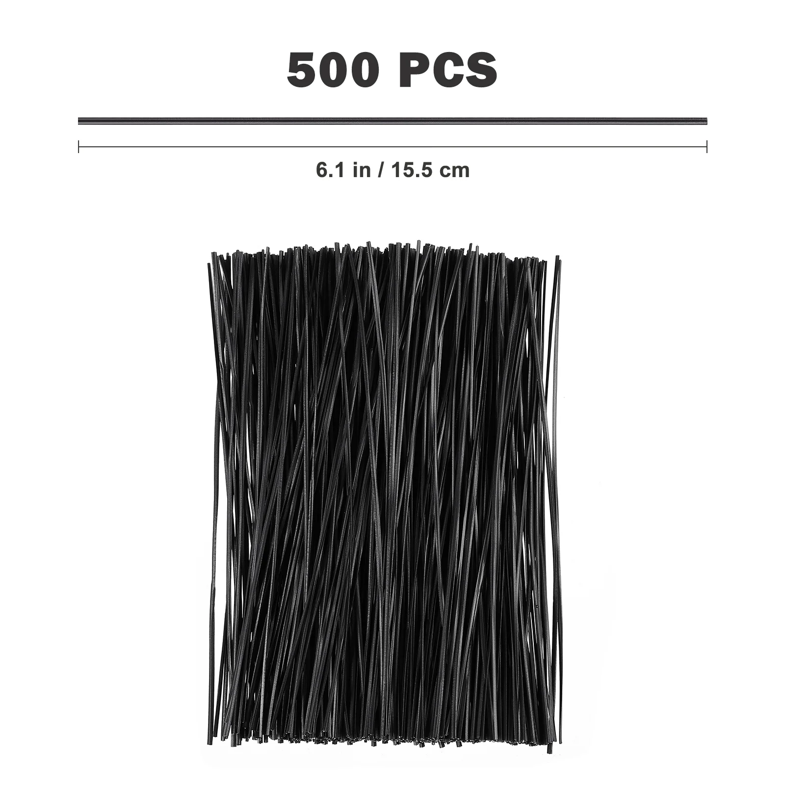 500 Pcs Ties Cable Twists Twisting For Bags Clear Tray Cords Organizer Heavy Duty Zip Ups Wire