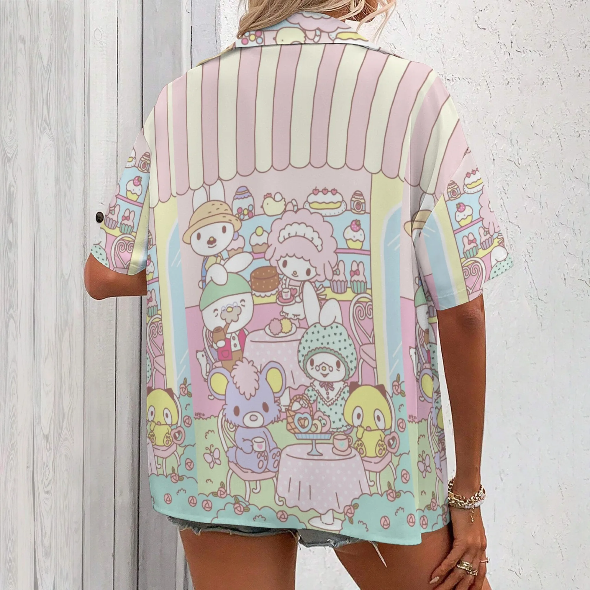 Camiseta Y2k de Hello Kitty, camiseta y amigos, ropa de mujer, Top de manga corta, marcas de lujo para mujer, Tops estilo Shoujo Girl para mujer