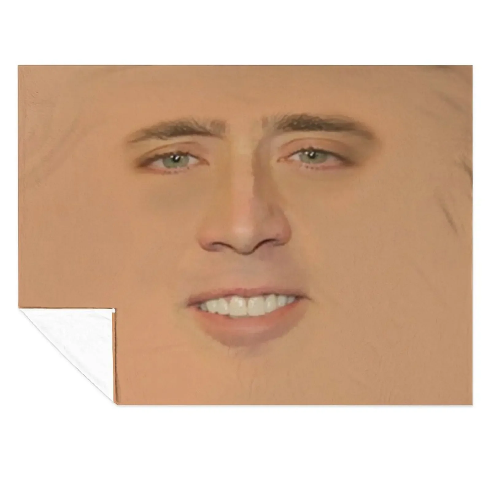 

Nicolas cage Giant Face Throw Blanket Soft Comforter Giant Sofa Picnic Blankets