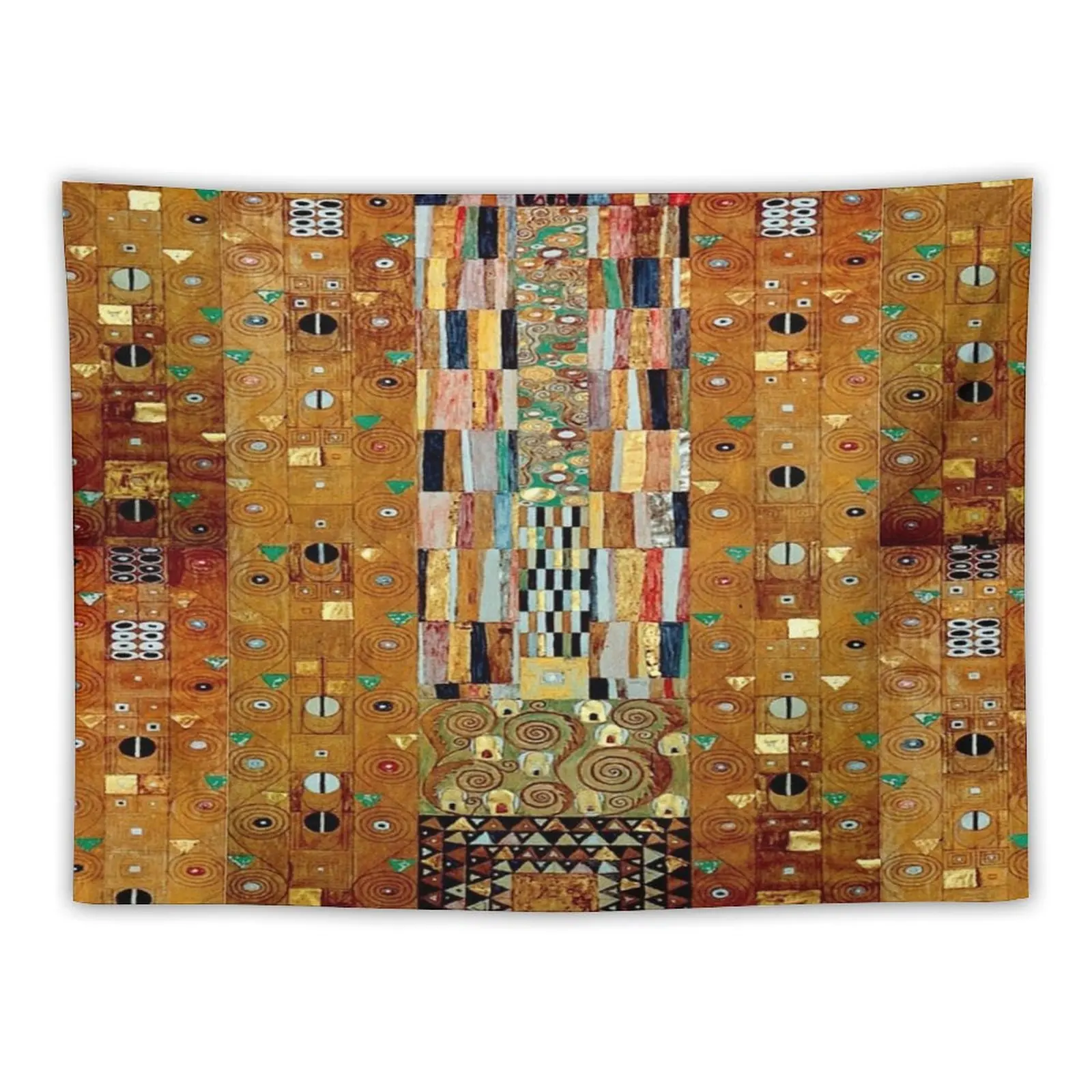 Gustav Klimt el mosaico del caballero (Stoclet Frieze) tapiz artístico Nouveau decoración artística de pared para tapiz de habitaciones