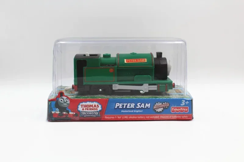 Tren Eléctrico Original de Thomas y Friends para niño y niña, tren de tren Trackmaster, tren fundido a presión, Dennis, Duncan, Peter Sam, cohete de