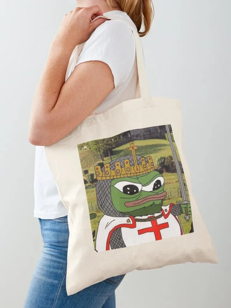 Crusader Pepe Classic T-Shirt Tote Bag tote bag university Women's tote bag