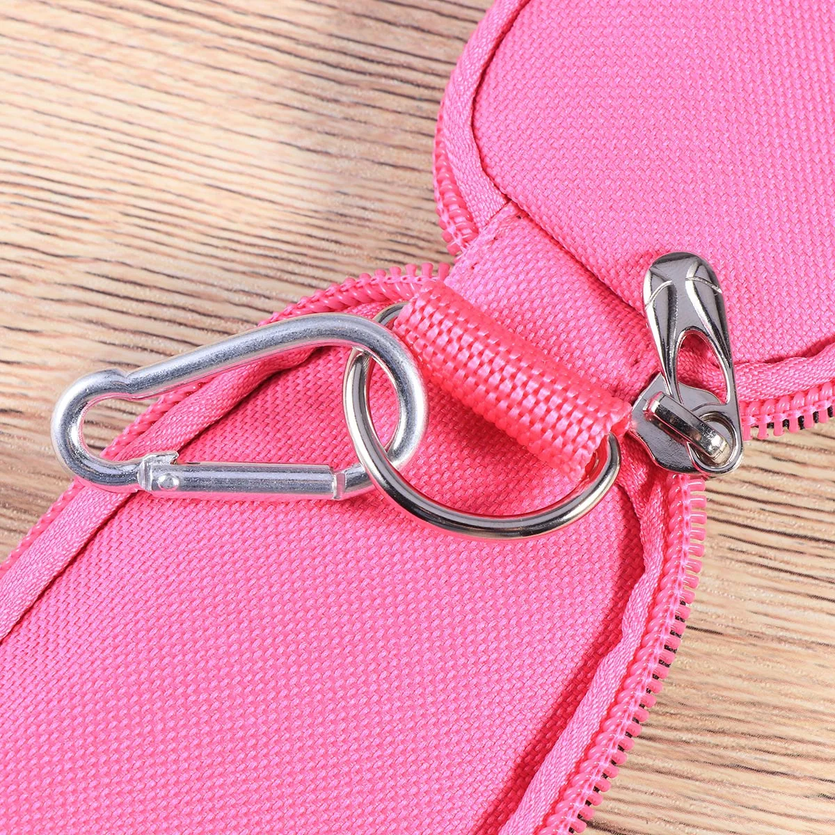 

Essential Oil Bottle Key Pouch Portable Handle Bag For 2Ml Oils Clear Protective Finish Rose Red Travel Home Storage Case