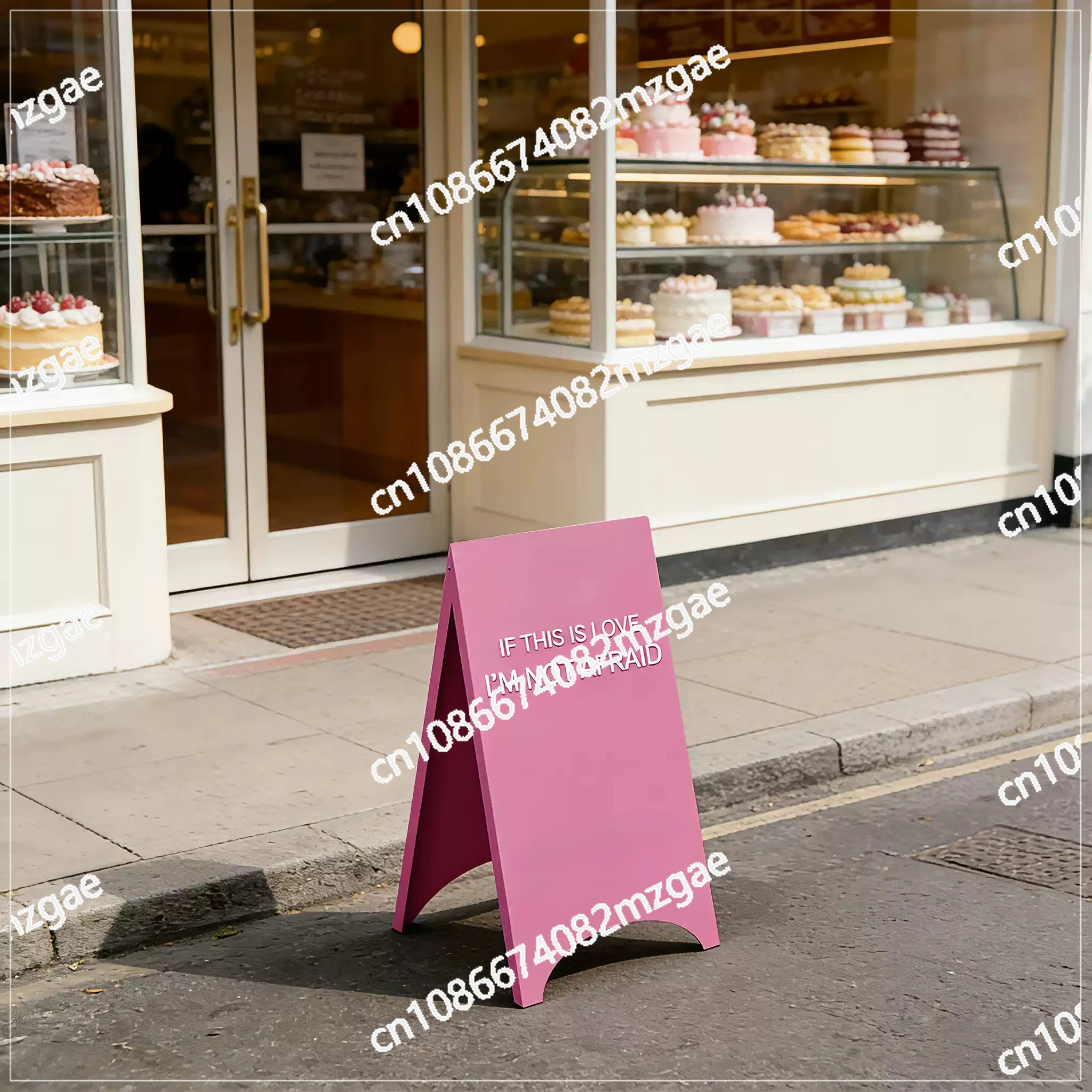 Double-Sided Floor-Standing Advertising Display Board Customizable, for Shop Entrance and Standing Promotion Display