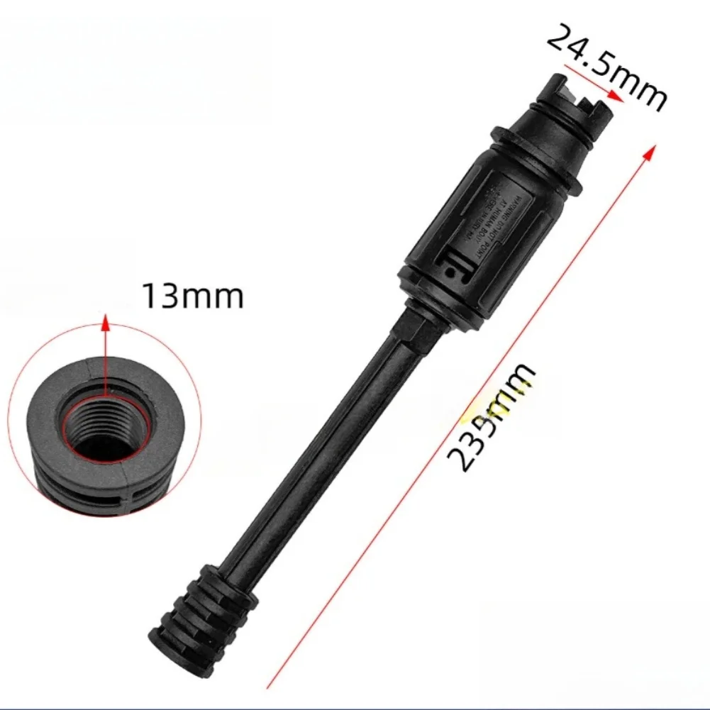 1PCS 235mm High Pressure Car Wash Nozzle 13mm Threaded Diameter For Bar Coment Car Cleaning Car Washer Plastic Cleaning Tool