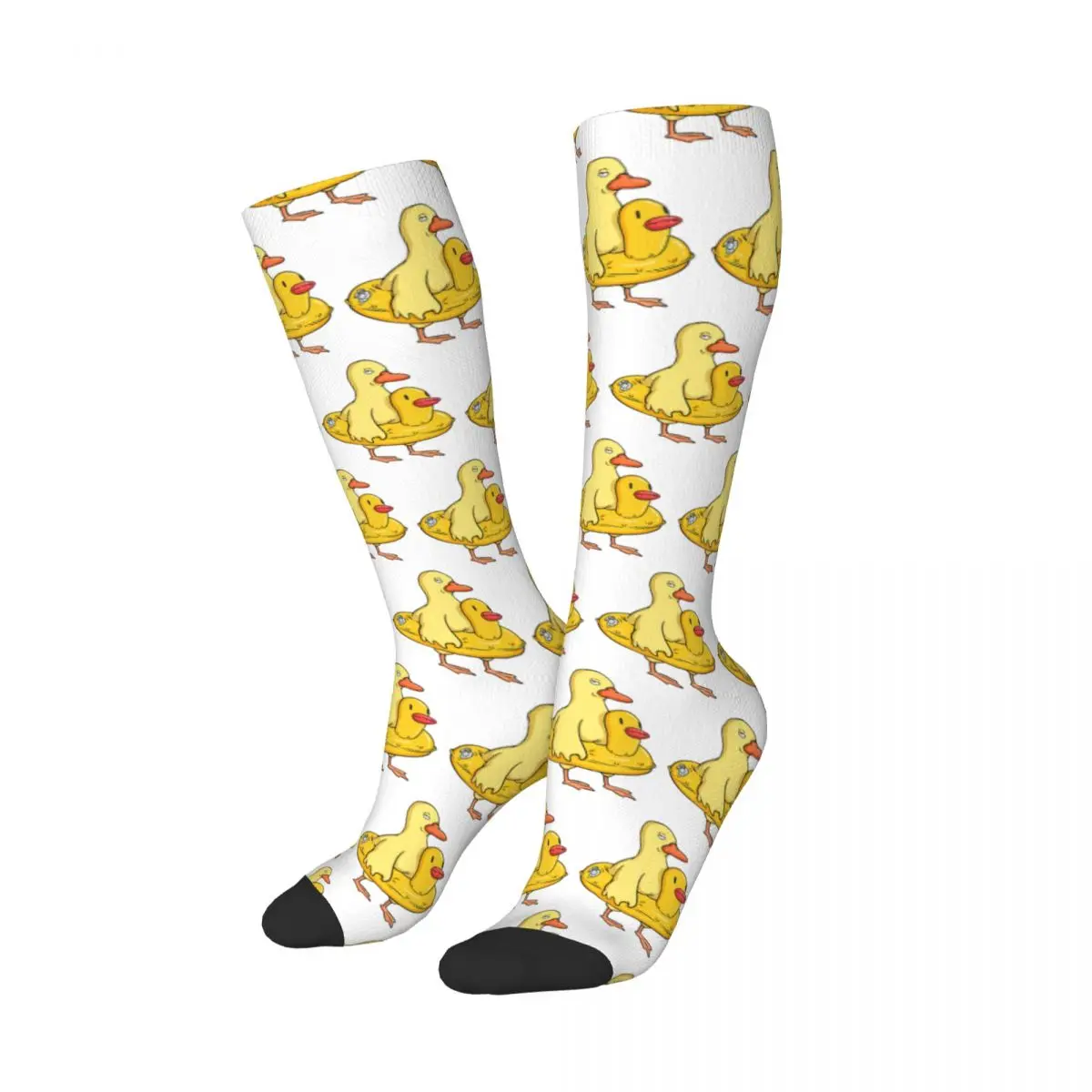 Double Duck Socks Harajuku Stockings All Season Long Socks Accessories for Unisex Birthday Present
