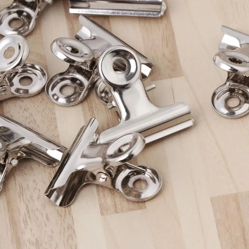 Molc 10 stcs metalen grip clip voedsel sealer tas klem papier document ticket binder