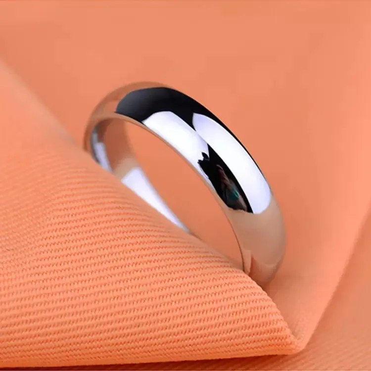 S925 Sterling Silber Paarringe Set Fingerringe für Frauen Männer Mode Klassischer Hochzeitsschmuck Kreisförmig – Detail 1