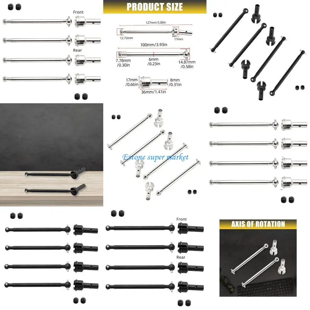 

090B Модернизация вала Dogbones, усиление для моделей автомобилей с дистанционным управлением в масштабе 1/7, принадлежности для