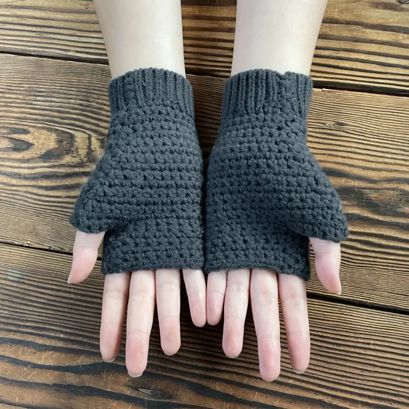 قفازات شتوية دافئة بدون أصابع للنساء بتصميم عتيق على شكل زهور عباد الشمس قابلة للتمدد مناسبة لغسل اليد فقط للنزهات غير الرسمية #2