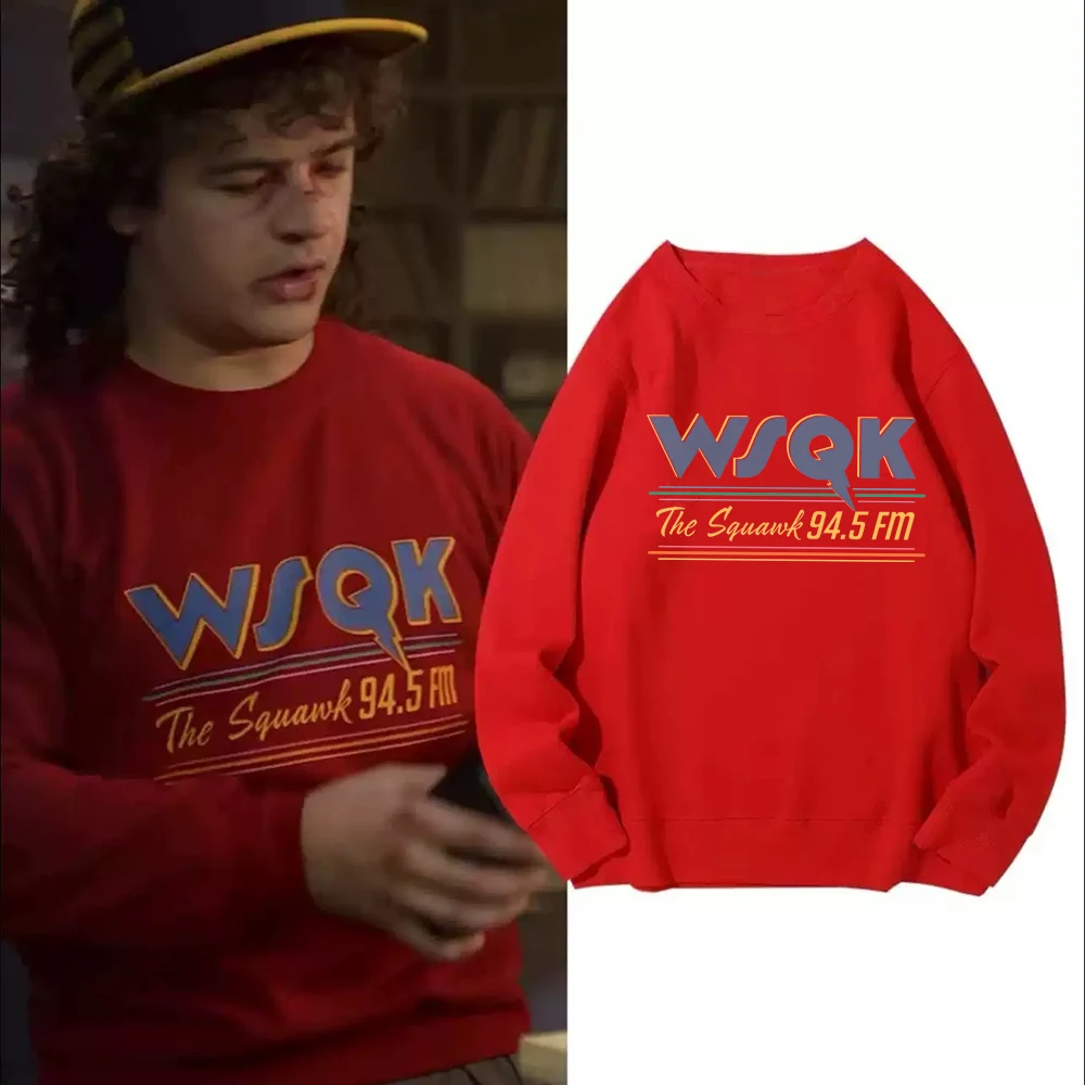 

WSQK The Squawk 94.5 FM Hoodie Man Woman Harajuku Crewneck Sweatshirt for Movie Fans Gift
