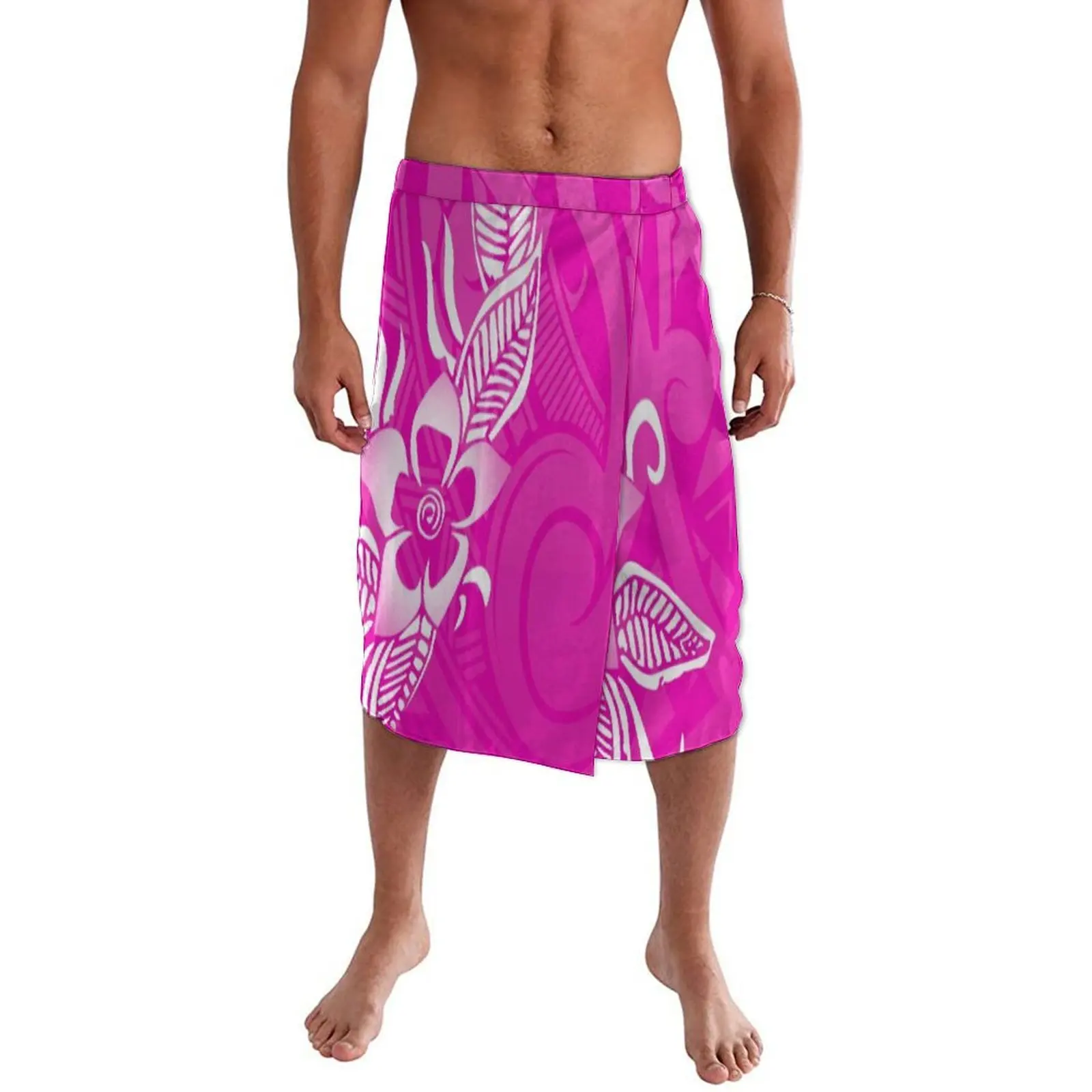 Newly Designed Polynesian Beach Wrap Dress For The Hawaiian Islands Lavalava Ie Faitaga Men'S Comfortable Half-Length Skirt