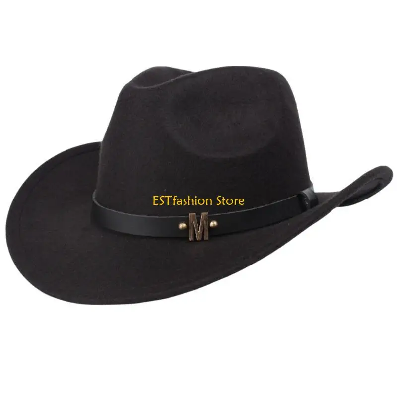 Y5GC Topi untuk Topi Koboi Fed - Cowboy Hat Straw ulasan dan harga