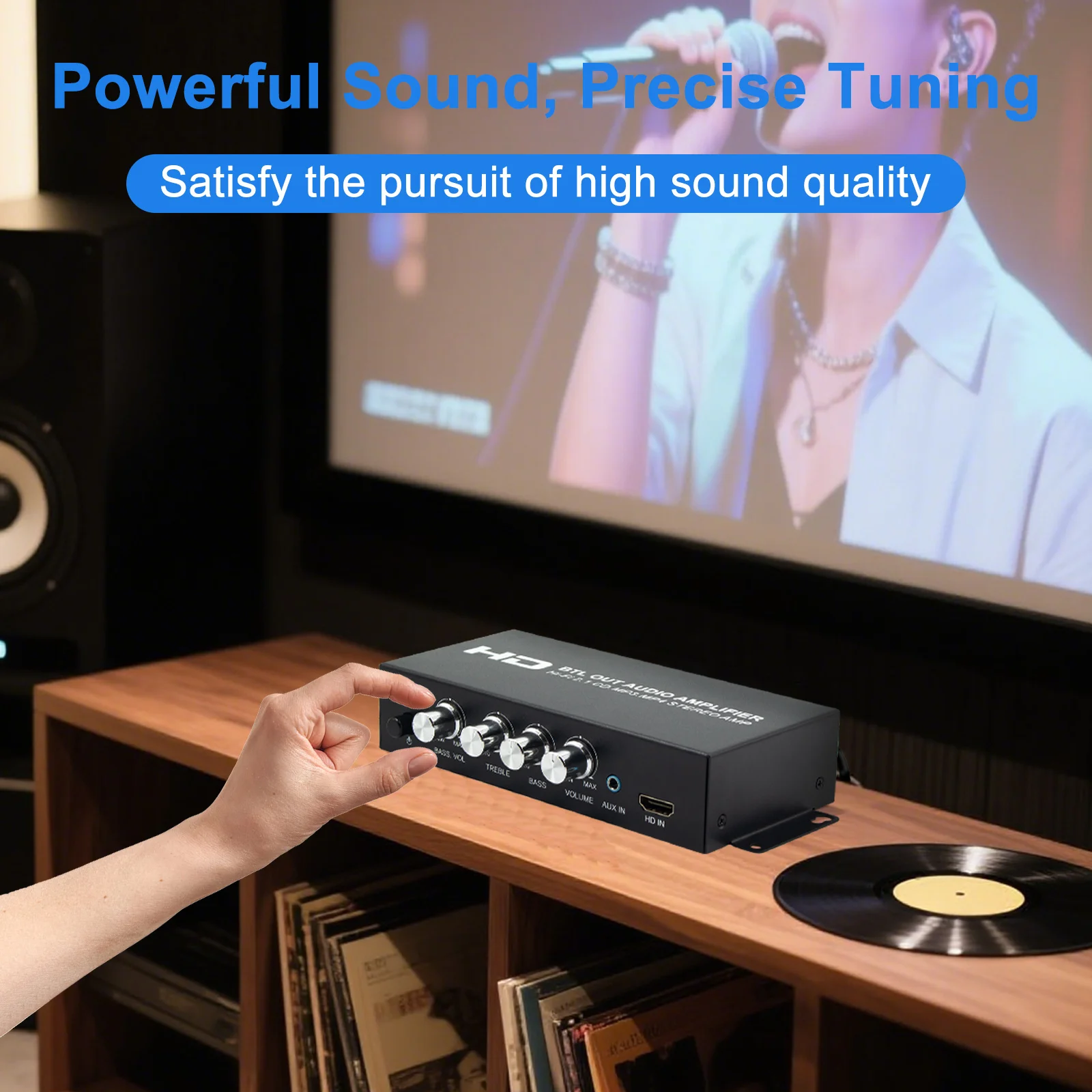 HDMI الصوت مكبر كهربائي 80Wx2 مضخم الصوت مكبر للصوت 2.1 قناة ستيريو باس الصوت باس سيارة السلطة أمبير مشغل وسائط صغير