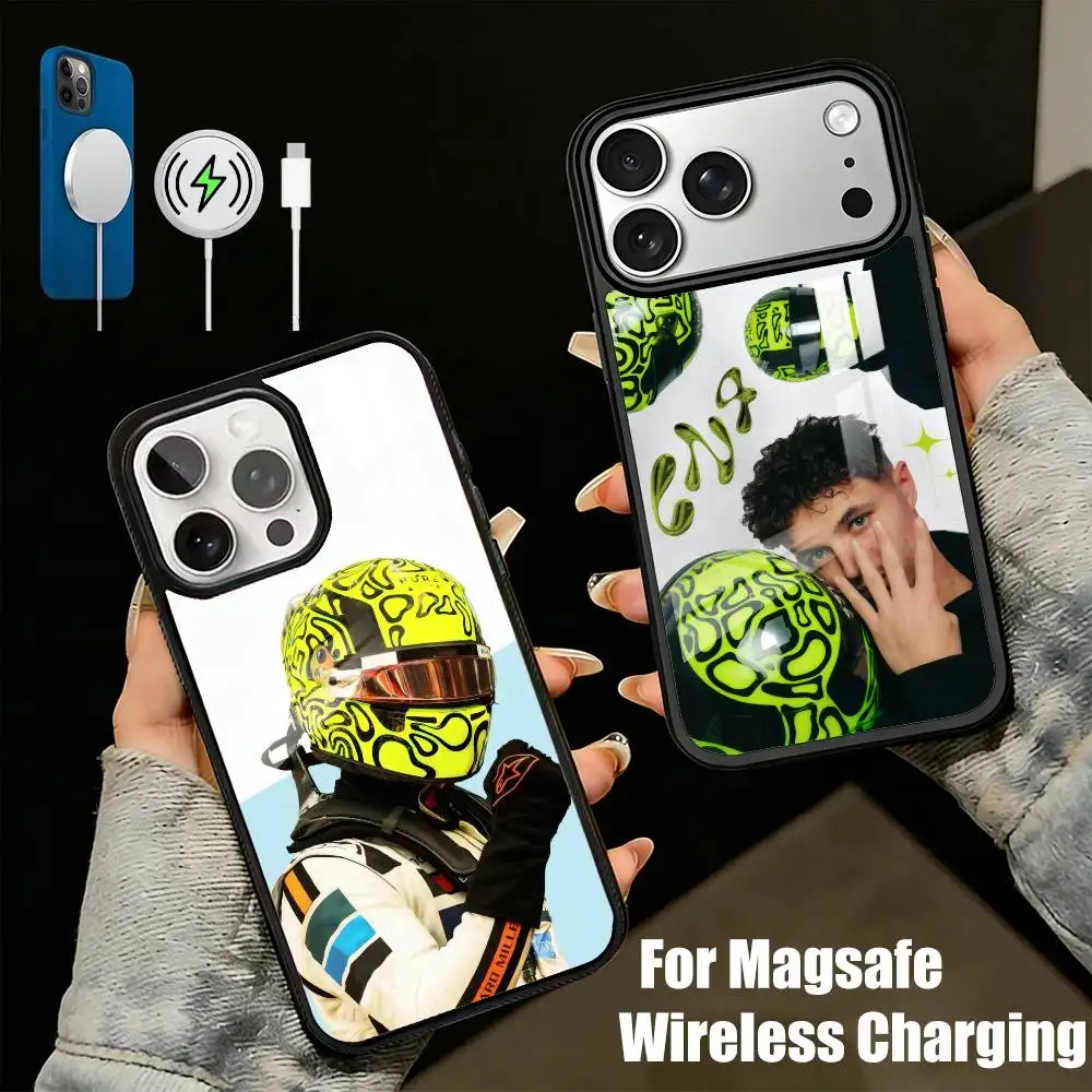No-4 Lando NorriS F-F-1-1 Phone Case For iPhone17,16,15,14,13 Plus,Pro Max Magnetic For Magsafe Wireless Charging