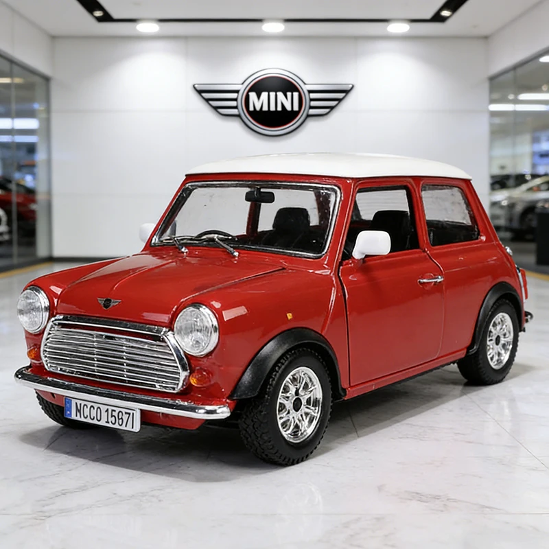 

Bburago 1:24 BMW MINI COOPER 1969 Alloy Car Diecasts & Toy Vehicles Car Model Miniature Scale Model Car For Children