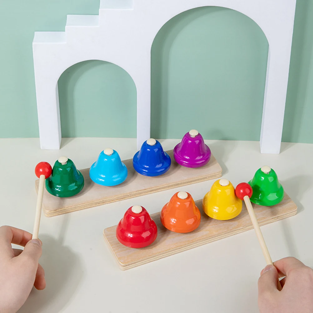 

Wooden Desk Bells H Percussion Instrument Musical Teaching Bells Kids Toys School Child Play Safe Material