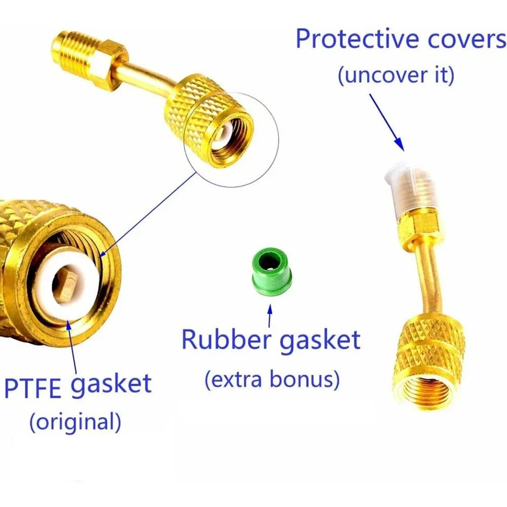 Couplers Adapter High Quality For Split System HVAC Adapter with 5/16 Female and 1/4 Male Connectors Perfect for R410A Systems