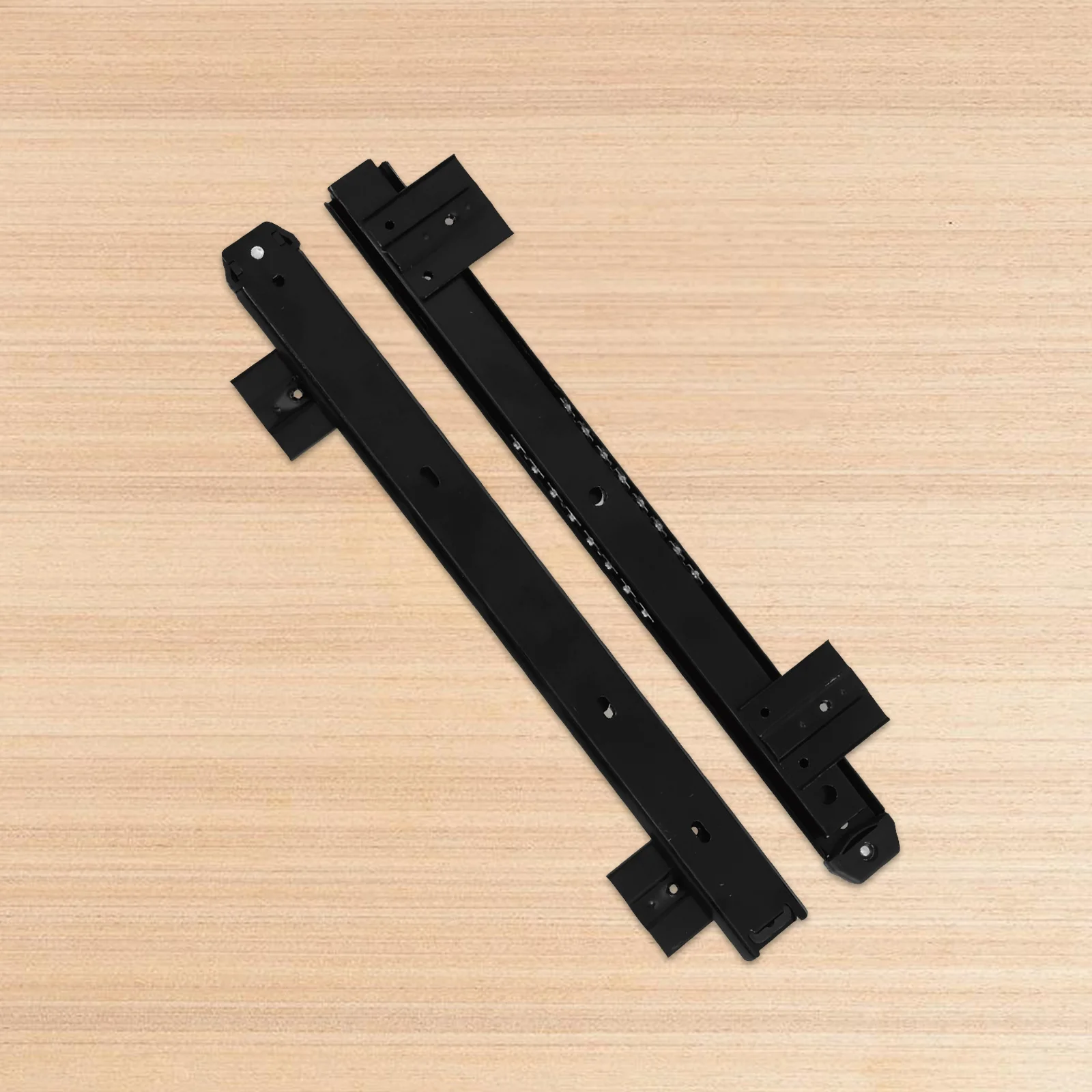 1Set Keyboard Tray Slide 27Inch Heavy Duty Steel Wire Guide Rail for Computer Table Side Mount Drawer Glides Drawer Guide Slide