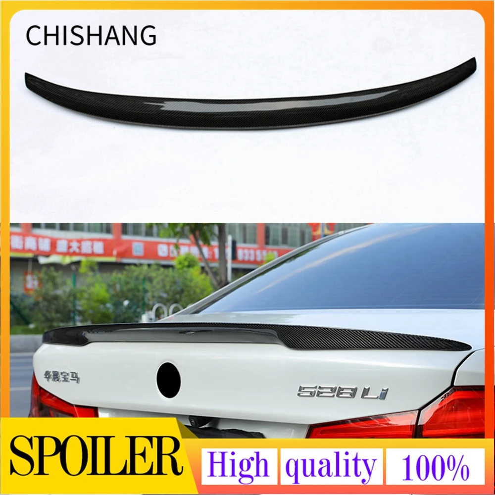 

P Style Carbon Fiber Rear Roof Spoiler Trunk Lip Wing For BMW F10 Spoiler Performance 2010 - 2016 5 Series Sedan F10 M5