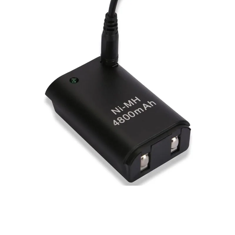 2.4V 4800mAh Direct-Charge NI-MH  Battery Pack For Xbo x 360 Wireless Game Controller Gamepad with USB Charging Cable