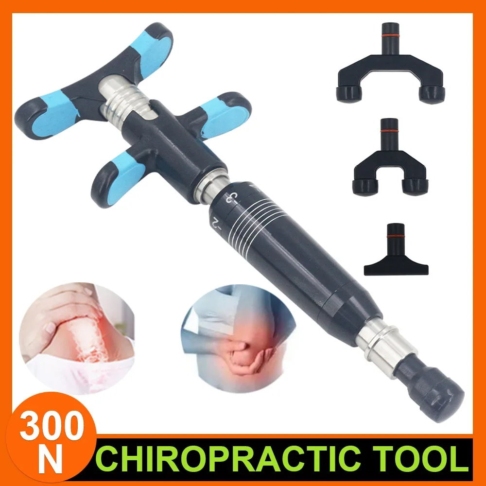 

300N Manual Chiropractic Adjusting Tools for Shoulder Back Pain Relieve Spinal Cervical Correction Body Massager