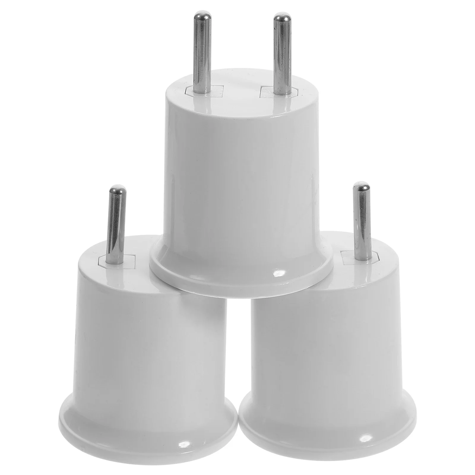 

3Pcs Light Socket to Plug Adapter E26 E27 Bulb Holder Strong Conductivity for Night Pathway Wall Lights Fashionable Design