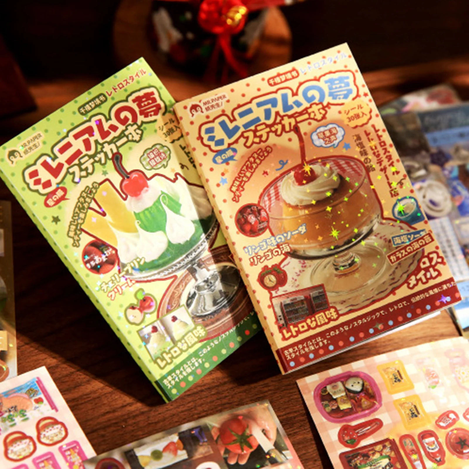 Cute Cakes Cuisines Sticker Book Vintage Scrapbook Stickers Decorative Sticker For Journal Phone Case Collage Diy Craft Decor