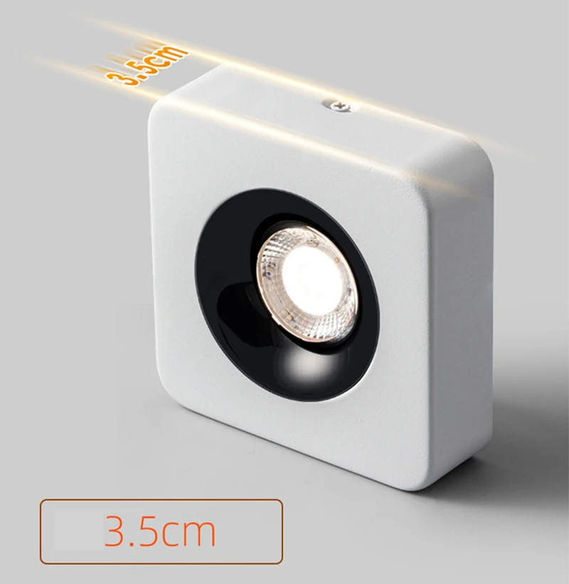 Led Surface Mounted Spotlight Smart Home Lighting App Control Ultra-Thin Ceiling Light 12 * 12cm Square Modern Minimalist Light