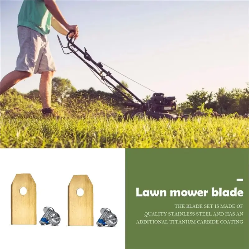 DT16 60PCS Lawn Mower Cutting Blades Set Stainless Steel Trimmer Blade Compatible for ECOVACS Cutter Blades Replacement B