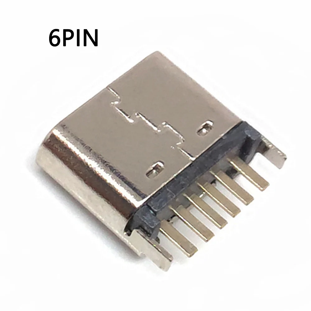 10szt/lot 6-pinowe gniazdo SMT Złącze Micro USB typu C 3.1 żeńskie Umieszczenie SMD DIP Do projektowania PCB PD wysoki prąd szybkie ładowanie — zdjęcie 6