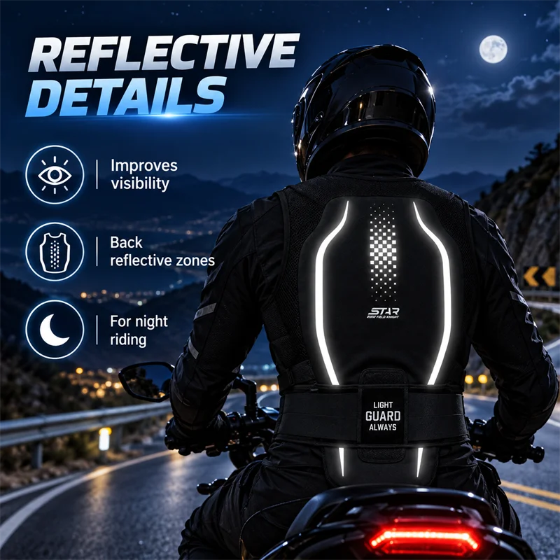 SFK製、バイク用ライダーベスト。ソフトアーマー、胸部と背部 - Quality Motorcycle Gear のレビューと価格