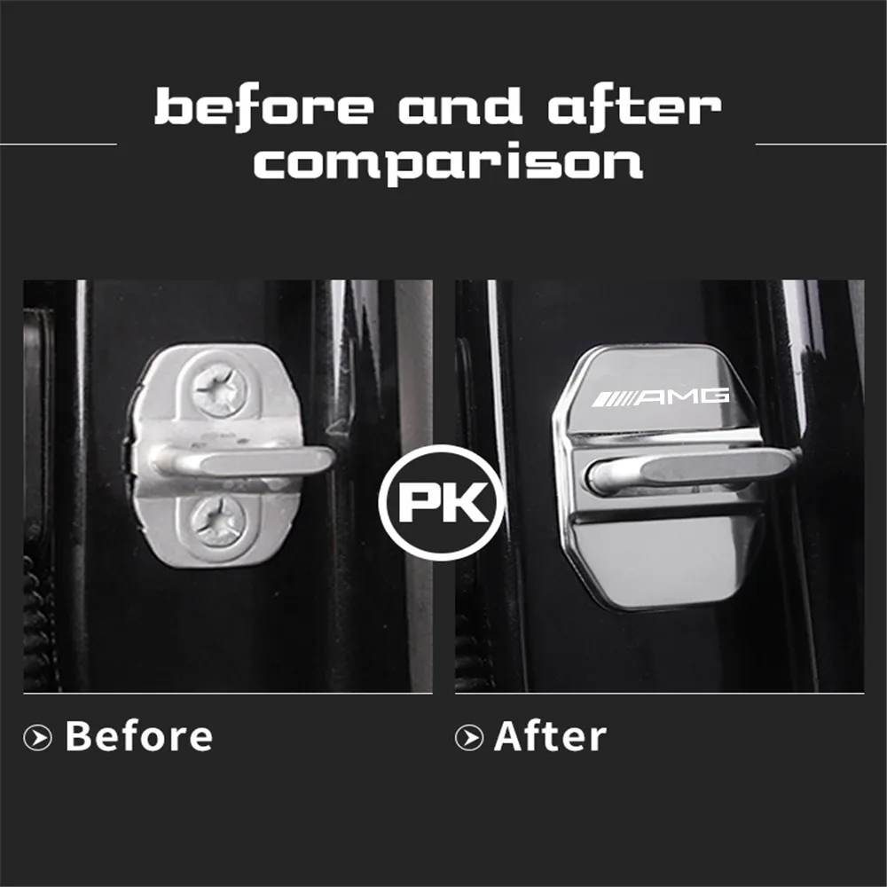 Door Lock Decoration rust protection Stainless Steel Plastic Cover for Mercedes Benz W212 W204 W211W168 W213 W205 W210 W124