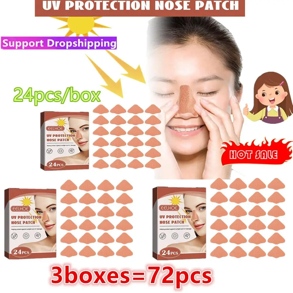 

3box Outdoor UV Cut Eye Patch Nose Sunscreen Nose Patch Sunscreen Mask Soothing Sunscreen Face Protector Anti Sun For Skin