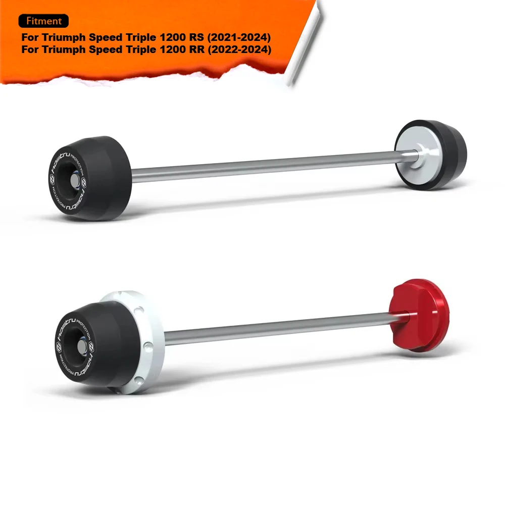 

For Triumph Speed Triple 1200 RS / RR 2022-2024 Motorcycle Spindle Bobbins Protection Set