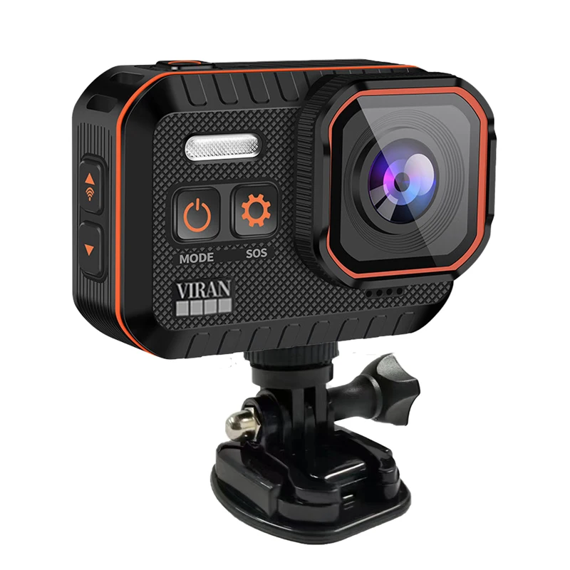 VIRAN Action Camera 4K60FPS with WiFi Remote 2.0” HD Screen Waterproof Ideal for Drive Recorders, Diving, Traveling and Outdoor