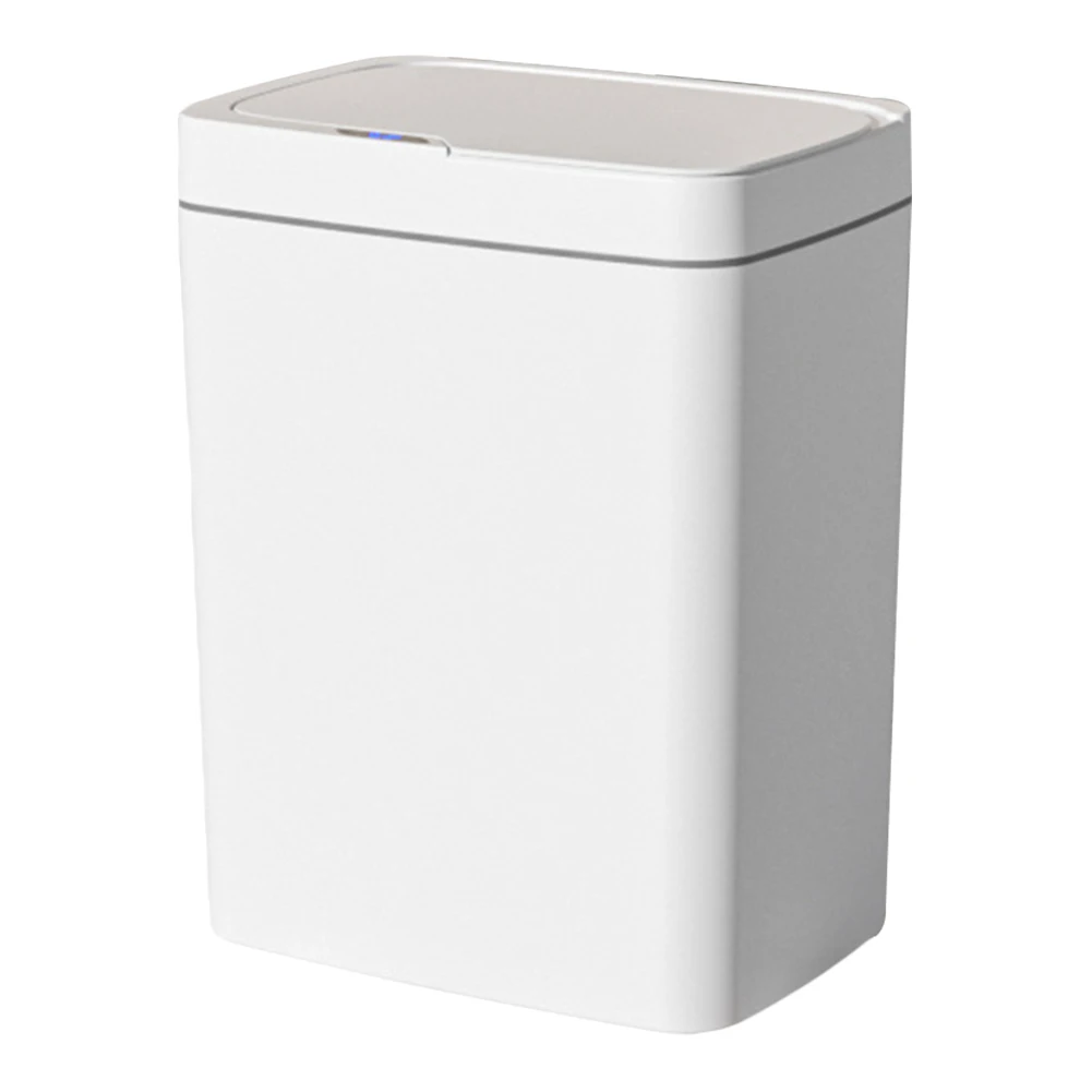 15/18L Intelligent Touchless Trash Can Waterproof Auto Motion Sensor Rubbish Can Quiet Wastebasket for Kitchen Bathroom Bedroom