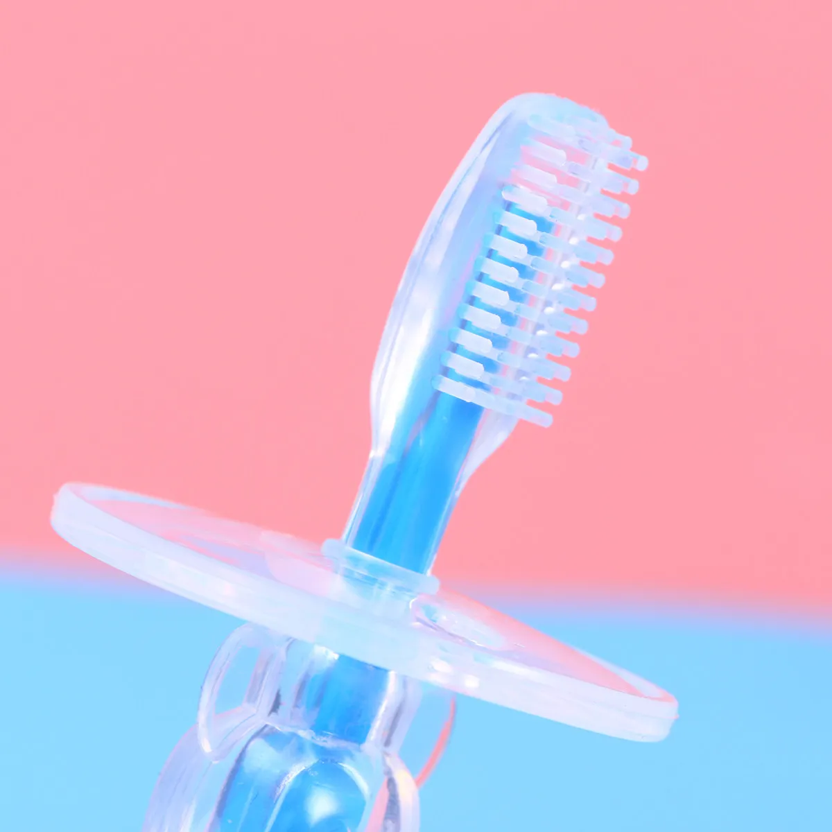 Silicone Baby Toothbrush Safety Guard Multipurpose Infant Oral Brush Training Tool Travel Cap Infant Toothbrush， Baby Toothbrush