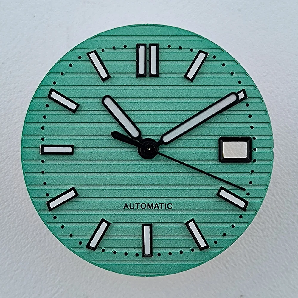 29.5mm Watch Dial NH35 dial Custom logo dial green luminous suitable for NH35 NH36 movements watch accessories repair tool