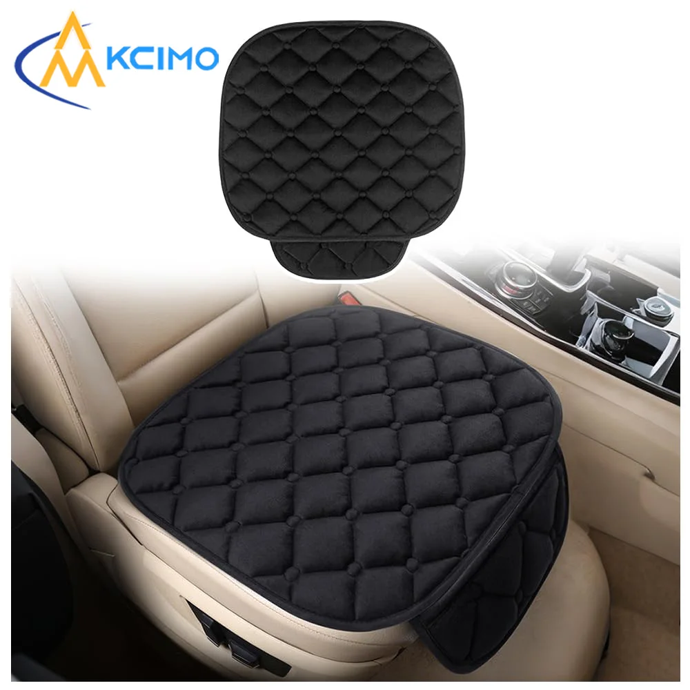 Soft Car Seat Cushion Plush Auto Chair Pad Universal Front Rear Interior Accessories Comfortable Driving Seat Cover Protector
